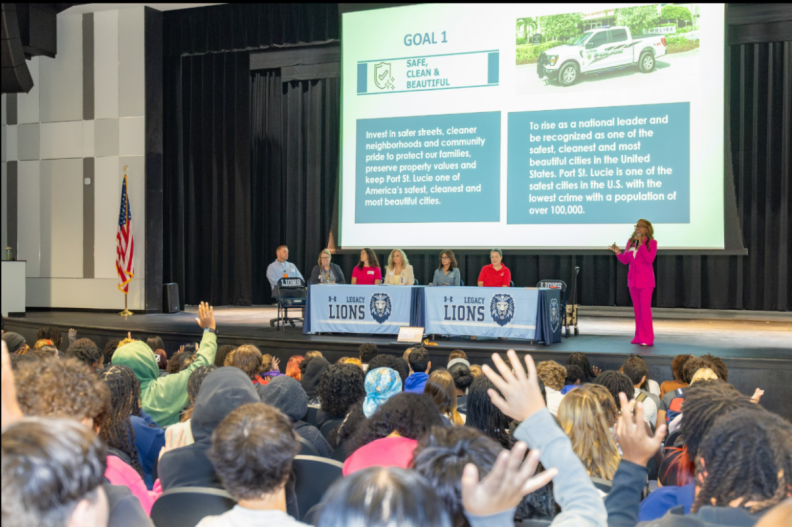 Port St. Lucie Staff Visit Six Schools During Florida City Government Week