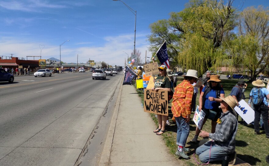 No Kings rally attendees held signs objecting to the war in Iran, advocating for the release of the Epstein files, and more.