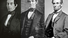 From the left: photo of young Lincoln in question, earliest confirmed photo of Lincoln, popular picture of older Lincoln