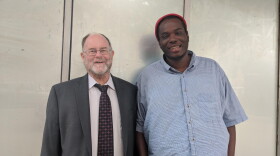 Alan Mills, executive director of the Uptown People's Law Center, and Leila Lee, a formerly incarcerated person who works with the Chicago chapter of the non-profit Black and Pink.