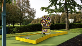 Art Course mini golf on Sept. 27, 2019 in the Donald J. Hall Sculpture Park at The Nelson-Atkins Museum of Art in Kansas City, Missouri.