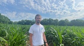 Justin Menke on his Middle Springs Farm in Bourbon County