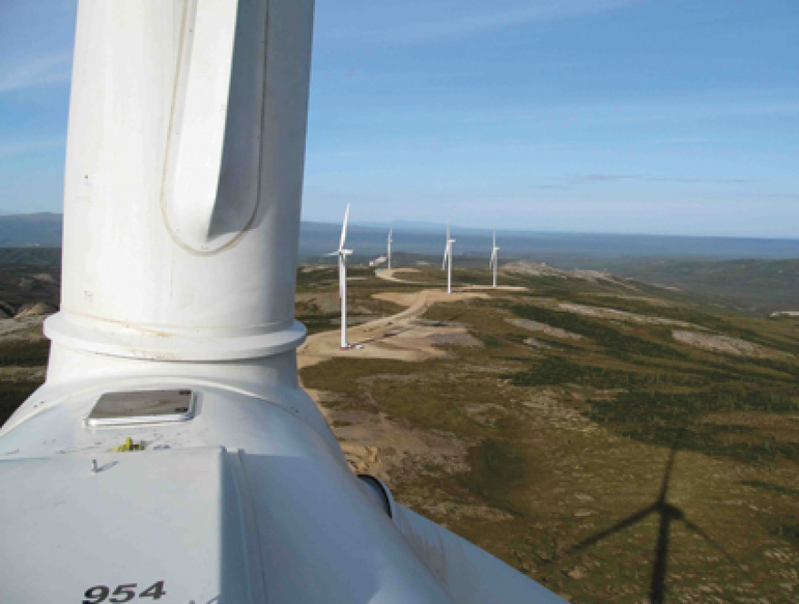 Golden Valley built the state's first and biggest wind farm in 2012. The array of 12 wind generators can produce up to 25 megawatts.