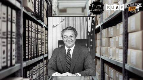 Prominent Arkansas businessman Frank White, who served a single term as the state’s forty-first governor, circa 1982.