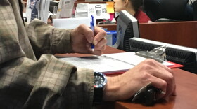 Poll workers in training at the Leon County Supervisor of Elections office, 2016.