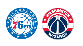 76ers, Wizards logos