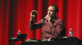 Russ Cleveland speaks during a Democratic western district U.S. House candidate debate in Butte on March 10, 2026.