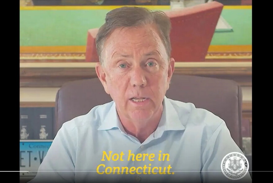 Connecticut Governor Ned Lamont released a video Friday touting the state's strong protections for reproductive rights.