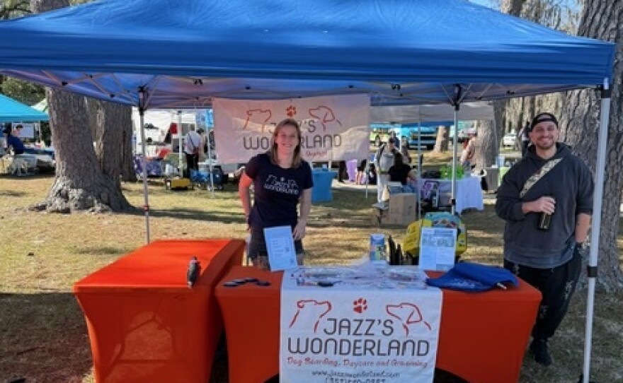 Jazz's Wonderland tent.