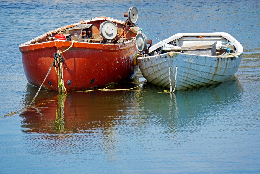 2 fishing boats in the water