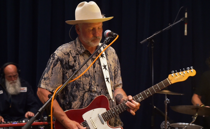 Miles Nielsen & The Rusted Hearts performing live in WNIJ's Studio A