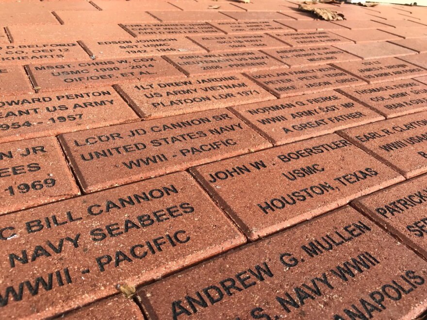 Bricks of Honor in the plaza of the Charles H. Coolidge National Medal of Honor Heritage Center.