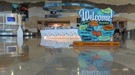 The Springfield-Branson National Airport and its new terrazzo flooring, which was recently installed. (Photo taken in September 2026).