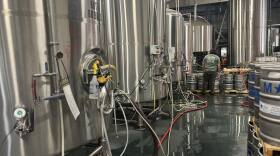 Conditioning tanks at Payette Brewing. The facility monitors its wastewater to ensure what goes down the drain doesn't exceed local requirements.