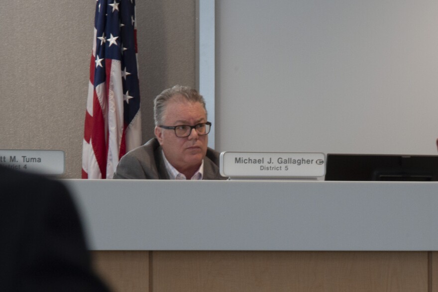 Councilman Michael Gallagher has questioned both the creation of a position to overseer opioid settlement money and a public safety director above the county sheriff. [Matthew Richmond / ideastream]