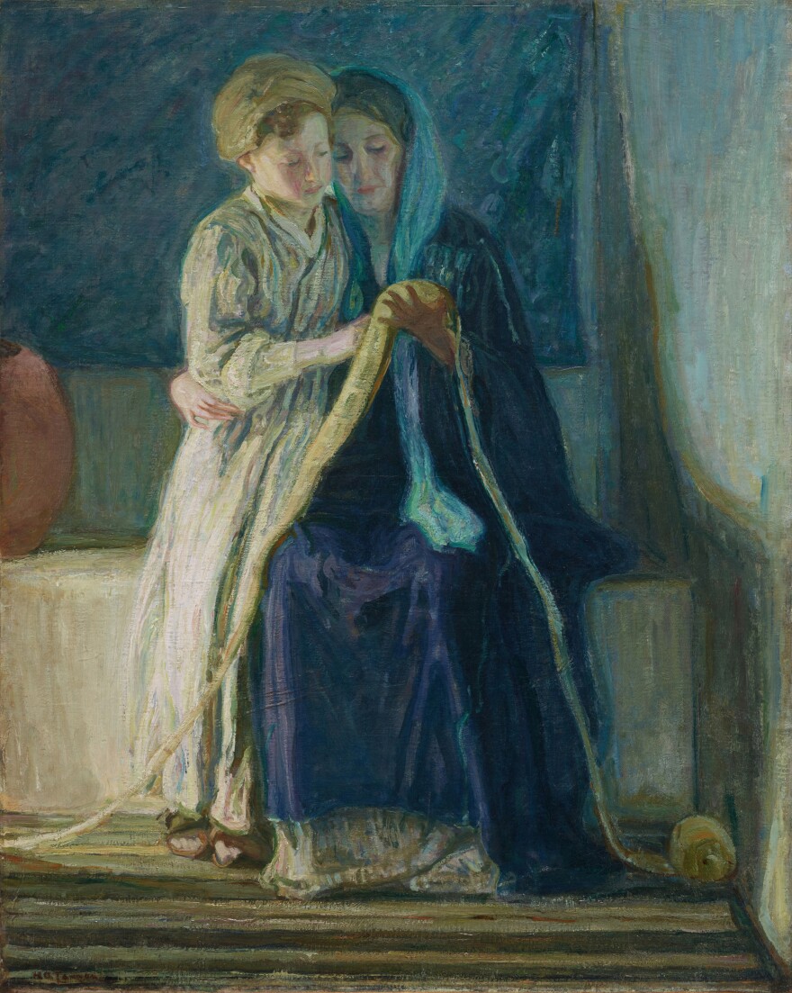 Henry Ossawa Tanner, <em>Christ and His Mother Studying the Scriptures,</em> c. 1908, oil on canvas, Dallas Museum of Art, deaccession funds, 1986.9