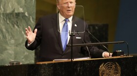 President Trump speaks during the United Nations General Assembly at U.N. headquarters, Tuesday, Sept. 19, 2017. (Seth Wenig/AP)