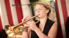 Bria Skonberg live in the KNKX Seattle studios. 