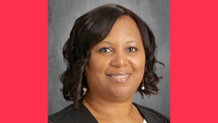 A portrait shows Fabian Daniels, the principal of Peoria's Annie Jo Gordon Community Learning Center.