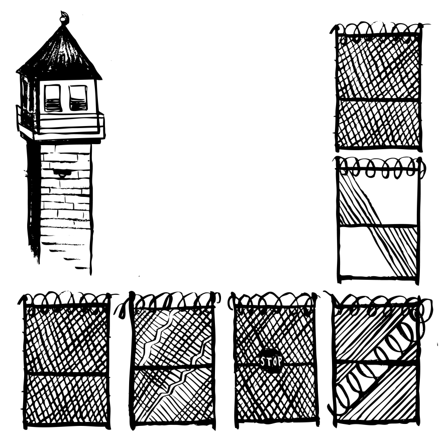 A drawing of Walnut Grove Youth Correctional Facility.