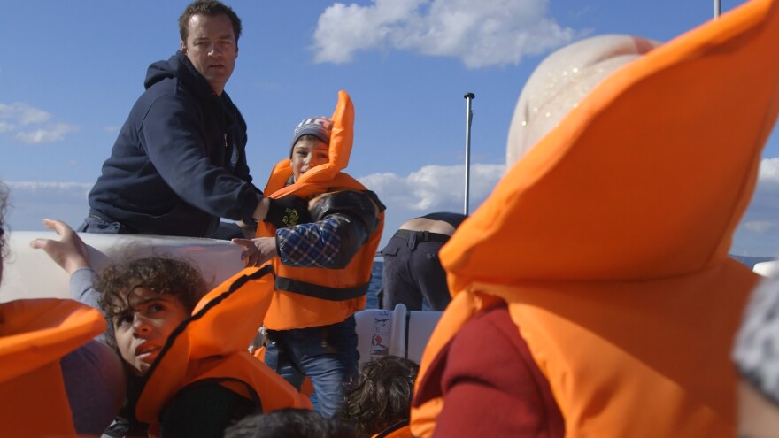 <em>4.1 Miles</em> spends a day with Greek coast guard captain Kyriakos Papadopoulos as he and his crew pull Syrian refugees out of the Aegean Sea.
