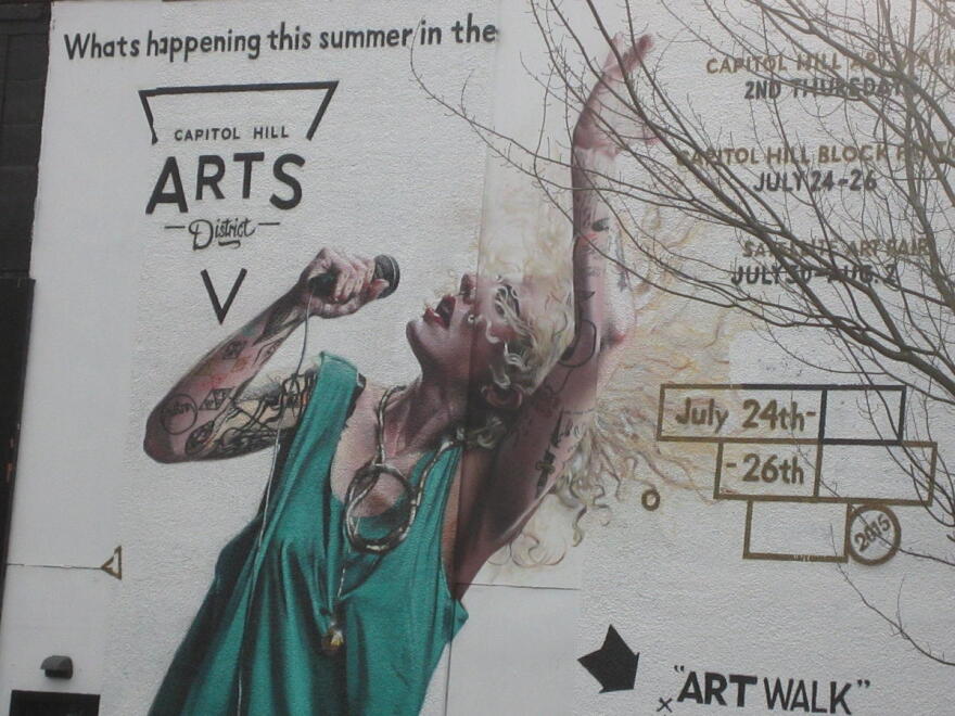 Seattle's new cultural district designation made way for this large mural on a building in the Pike/Pine corridor.