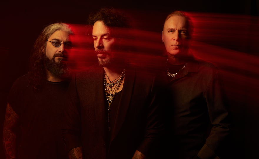 Left to right: Mike Portnoy, Richie Kotzen, Billy Sheehan
