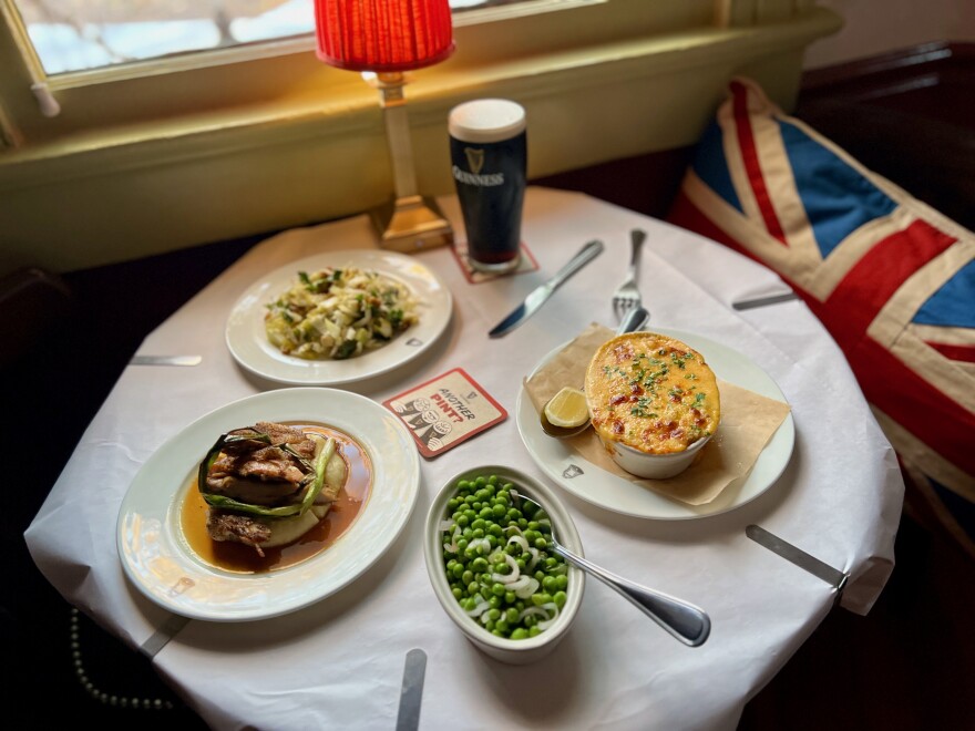 The Bell is a British pub in New Orleans serving an updated menu of comfort food.