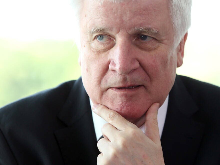 Horst Seehofer, German interior minister and CSU party leader, looks on at a weekly cabinet meeting in Berlin on Wednesday.