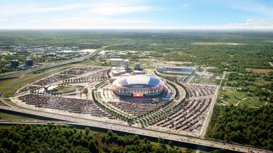 Rendering of a possible WyCo Chiefs stadium