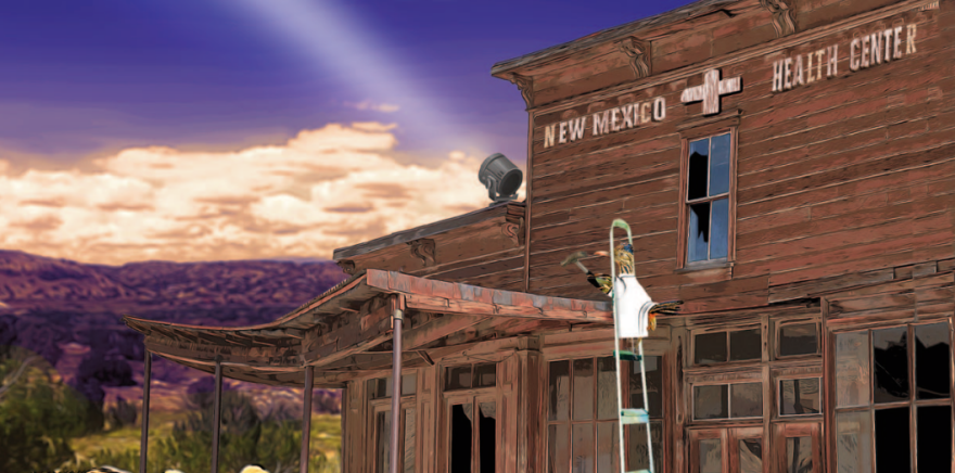 Portion of cover of Think New Mexico's report on the healthcare provider shortage.
