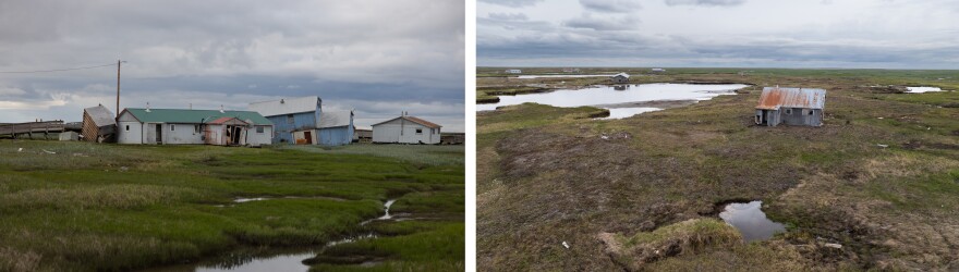 Houses are scattered across the tundra near Kwigillingok last month.