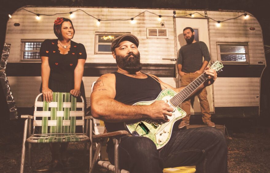 Breezy Peyton, Reverend Peyton, and Max Senteney of Reverend Peyton's Big Damn Band