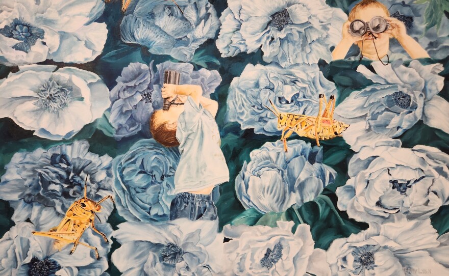 "Oliver" Acrylic on canvas by Terry Lynn