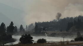 Helicopter operations on the Weeksville Fire west of Plains 