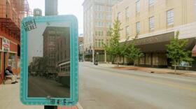 Look Here!, an award-winning program from Renaissance Covington that showcased the new view with an image from history 