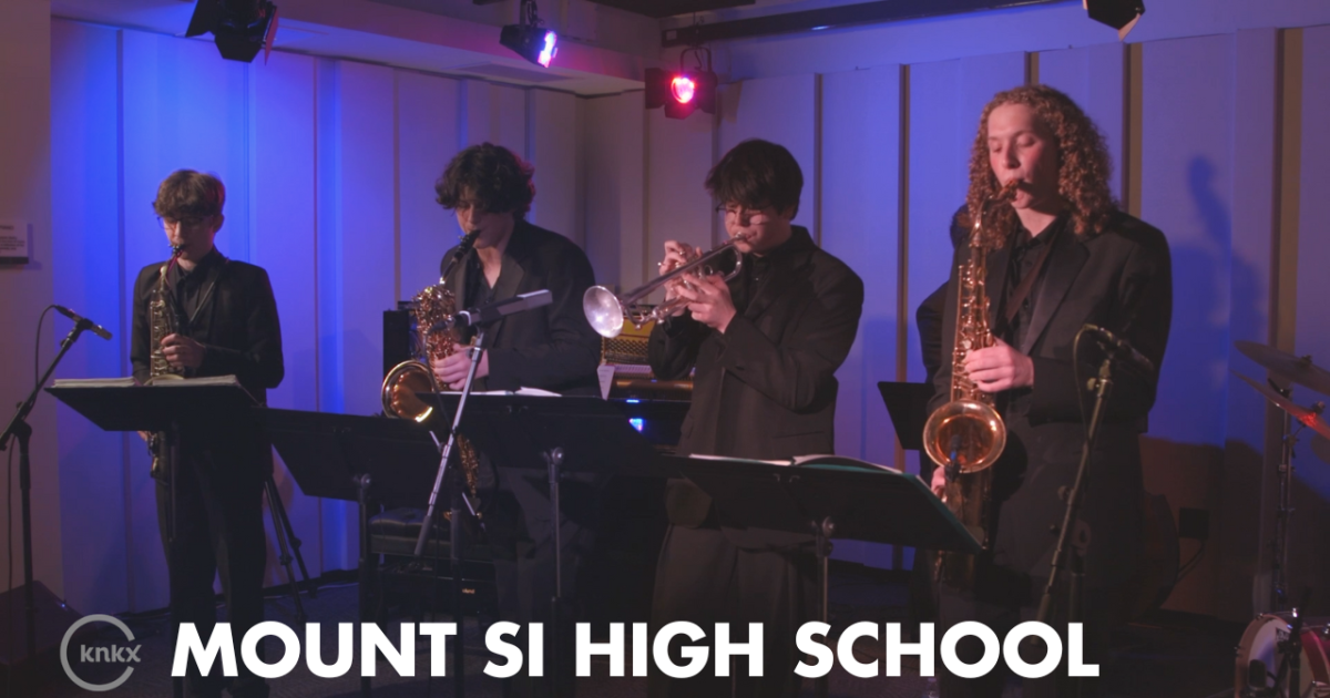 Mt. Si High School jazz band brings confidence, polish to KNKX studios