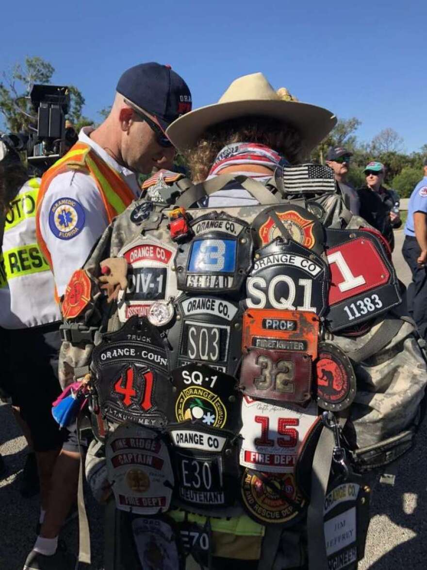 Tom "Bull" Hill walked from Key West to Tallahassee with the ashes and badges of firefighters who died from cancer. 