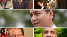 Clockwise from top left: Denise Driehaus, Mark Mallory, Aftab Pureval, Christopher Smitherman, Greg Hartmann.