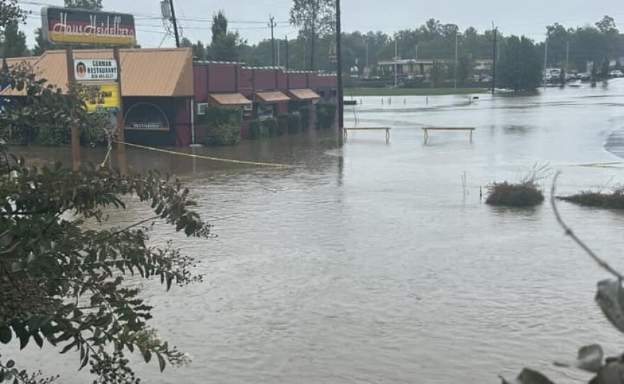 Flooding in Hendersonville.