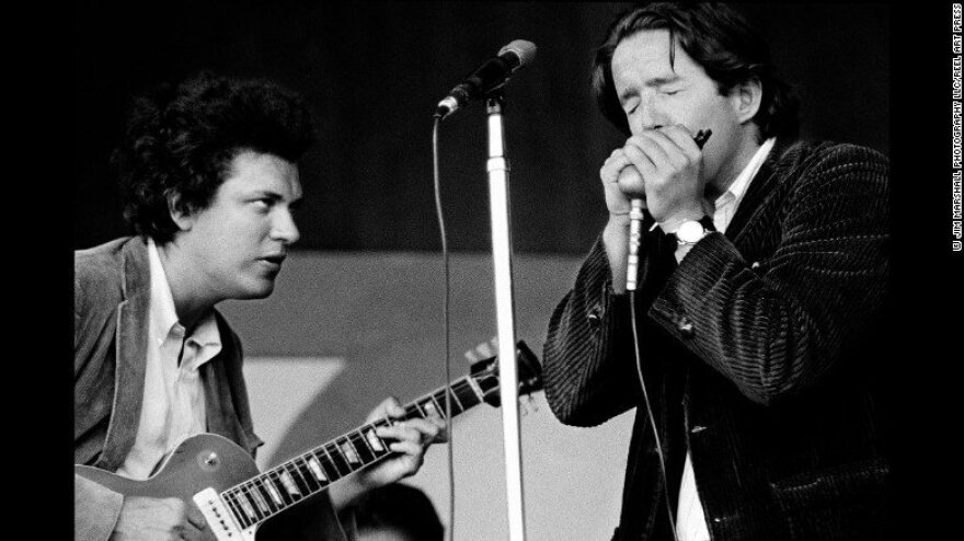 Mike Bloomfield and Paul Butterfield at the Monterey Jazz Festival, 1966