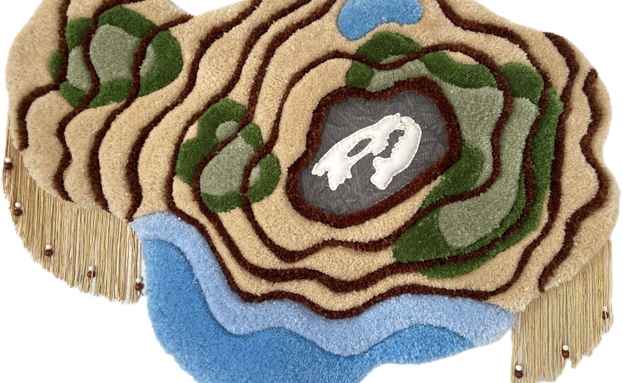 Some of Julia Andreas' tufted rugs