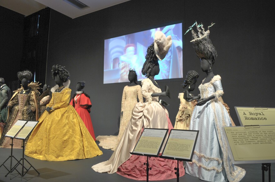 More costumes on display from Hollywood movies.