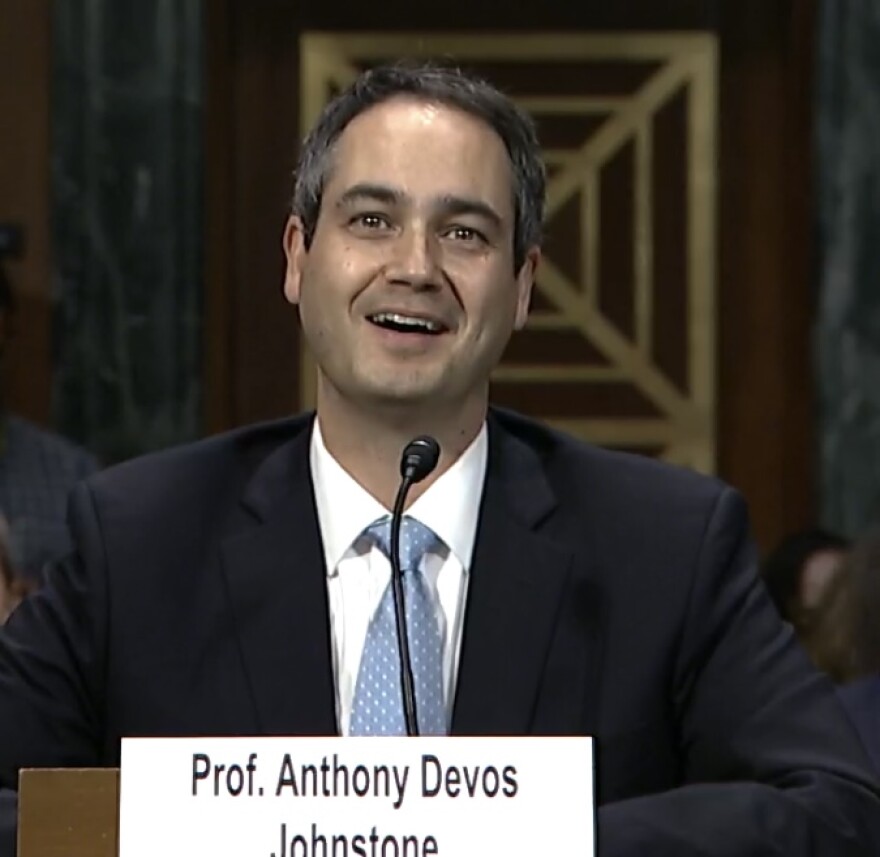 Anthony Johnstone during his nomination hearing for 9th Circuit Court judge, October 12th, 2022.