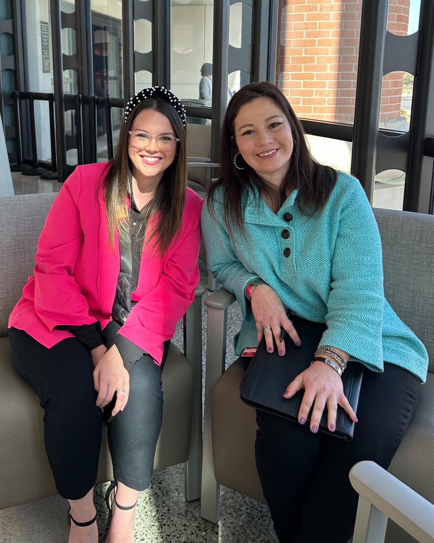 Brooklynn Colburn (left) and Jennifer Peña-Lasiter (right) have both been impacted by opioid addiction. The two women say an effort to fight addiction by Cherokee Nation will pay off in Northeast Oklahoma.