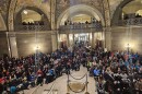 Advocates rally on Disability Advocacy Day at the state Capitol on Feb 25