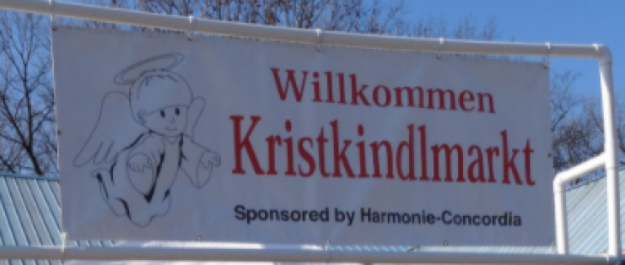 Kristkindlmarkt Welcome Sign