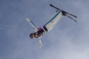 Chris Lillis during an aerials training at the Intermountain Healthcare Freestyle International on Feb. 06, 2025 at Deer Valley Resort in Park City, Utah.