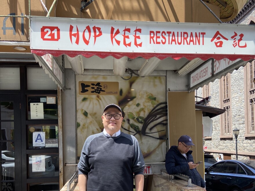 "It was my parents' happy place," says Pixar filmmaker Peter Sohn of the restaurant Hop Kee in New York's Chinatown. Sohn's parents, Korean immigrants, owned a grocery store in the Bronx.