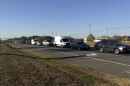 In this 2017 file photo, traffic backs up during the morning rush hour in Centreville, Va., on northbound Route 28.
